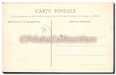Avallon — Promenade des Capucins — Librairie Pothain, Avallon — Achterkant