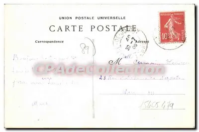 Panorama van Joigny, gezien vanaf de oever van Saint-Jacques — Collectie J. B. Sene — n°28 — Achterkant