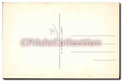 Pontaubert (Yonne) — Wnętrze kościoła — Statuy — Wydawnictwo Chevry — Rewers