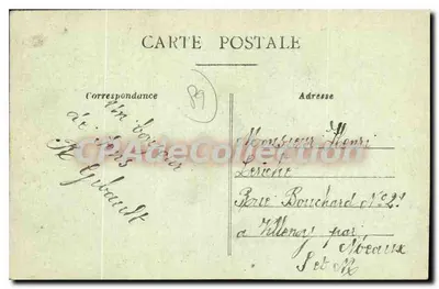 Alrededores de SENS — Iglesia de San Martín du Tertre — LE PETIT COCHON DU MARC — Reverso