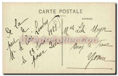Tonnerre — Wnętrze Kościoła św. Piotra — Pamiątka po dzieciach parafii zginących dla Francji — L. Durand, fot. Tonnerre — Rewers