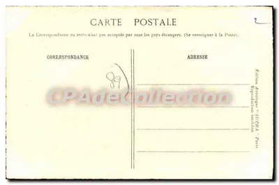 Castello di Chastellux — Yonne — XVᵉ e XVIᵉ secoli — Edizione Artistica SOURA Parigi — Verso
