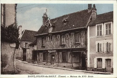 Saint-Julien-du-Sault (Yonne) — Casa do Século XVI — Foto J. Magon