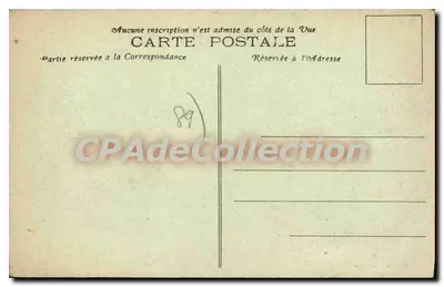 Auxerre, Sens, Joigny, Tonnerre, Avallon — Ricordo dell'Yonne — Collezione J. D. Sens — Verso