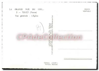 Toucy (Yonne) — Ogólny widok — L'Église — Éditions Gaby — Rewers