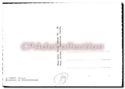 Pamiątkowy pomnik Charlesa Surugue — Annerey (Yonne) — Photo Callin, Tanay — Rewers