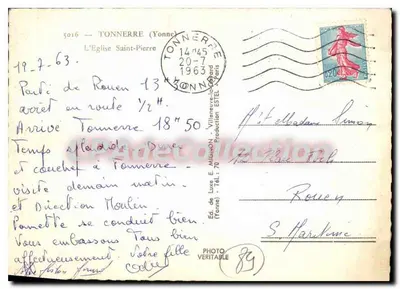 A Igreja de São Pedro — Tonnerre (Yonne) — S. Mignon — Verso