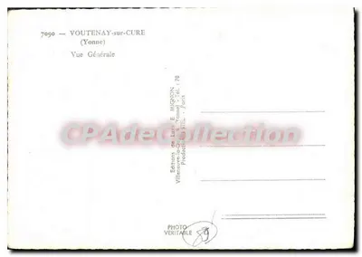 VOUTENAY-sur-CURE — Ogólny widok — Wydawnictwo Lux E. MIGNON — Rewers