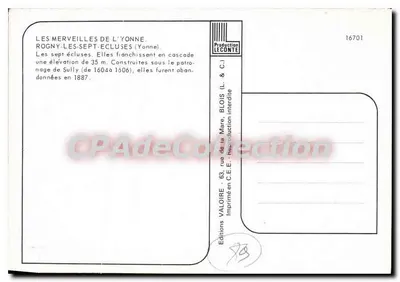 Rogny-les-Sept-Ecluses — Yonne — Éditions Valoire — Rewers