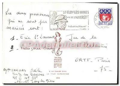 La Tour Clémentine — St-Éloy-les-Mines — Edizione di La Sirène — Verso