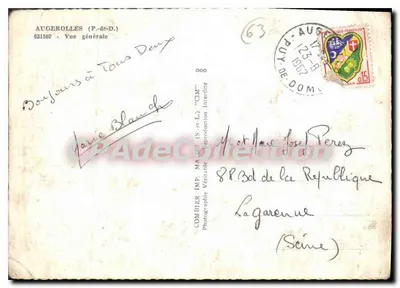 Augerolles (F.-de-D.) — Ogólny widok — CIM — Rewers
