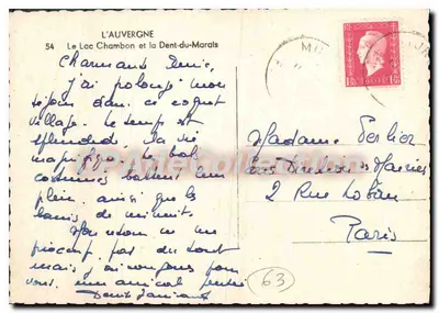 Jezioro Chambon i Ząb Wtorkowy — Auvergne — Gd'O — Rewers