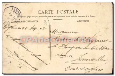 Bayona — Plaza de la Libertad — Edición especial 'A las Damas de Francia' Bayona — Reverso