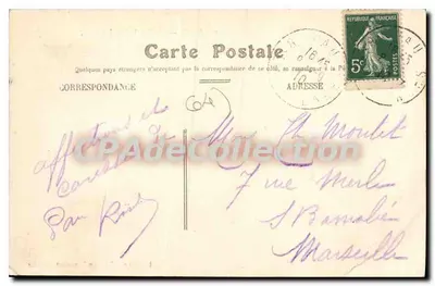 Pau — Katedra św. Jakuba — Stara pocztówka z kolekcji — Rewers