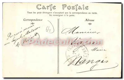 Biarritz — Widok na semafor, z Rocher de la Vierge — Rewers