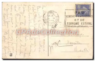 Pau - Vista geral do bairro da Basse-Ville — Pie d'Anie, n° 860 — Verso