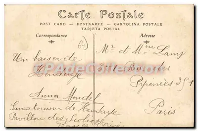 Biarritz — Rochers à la Chambre d'Amour — ND Pbot. — Verso