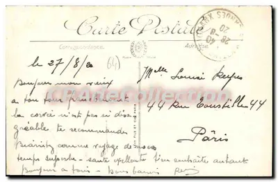 Biarritz — Hotel du Palais — LL. — n°77 — Achterkant