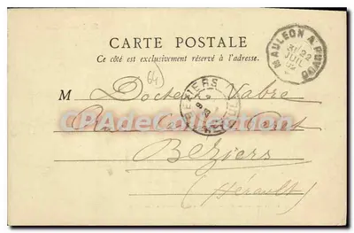 Salies-de-Béarn — Hotel de Francia y de Inglaterra y Chalet de los Bambúes — Editor F. Paris — Reverso