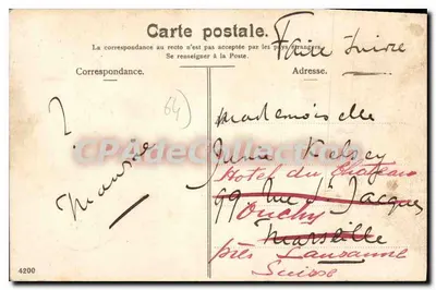 Biarritz. Nowy Hotel du Palais. (Dawniej cesarska rezydencja.) — Wydawca: Nr 21 — Rewers