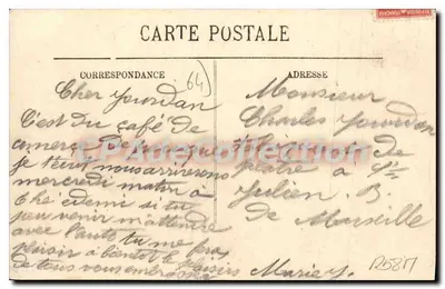 PAU — Puente de Jurançon y el Castillo — LL. — n°33 — Reverso