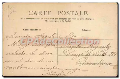 Bayonne - Rue Thiers et le Comptoir d'Escompte — éditeur 'CARTES POSTALES' n°57 — Verso