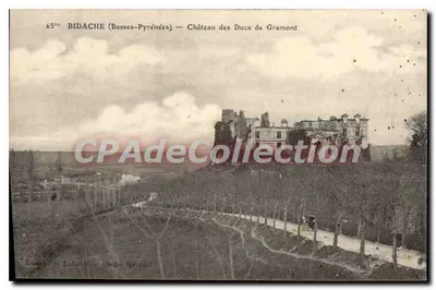 Bidache (Basses-Pyrénées) — Castelo dos Duques de Gramont — Editor S. Laboîte & Cie, Ochic (Gers)