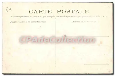 Bidache (Basses-Pyrénées) — Castelo dos Duques de Gramont — Editor S. Laboîte & Cie, Ochic (Gers) — Verso