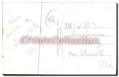 Biarritz - O Casino e a Praia — A. Fertille, n° 521 — Verso