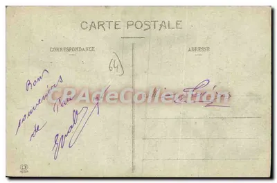 Zamek Angoïs, blisko Pau — Widok z południa — Postertype Lagrange, Paryż, nr 954 — Rewers