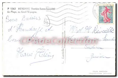 Plaża, Hendaye — granica francusko- Hiszpańska — Lavielle, P 1262 — Rewers