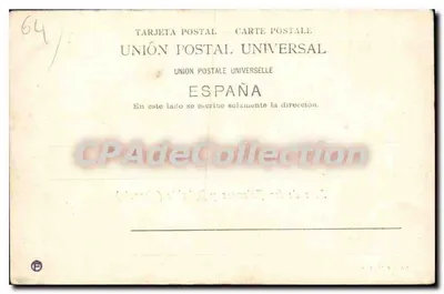 Isla de los Faisanes y Behobia (França) — Edição M. A. S. — Verso