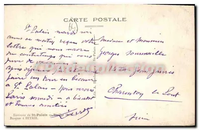 Wioska baska — Okolice St-Palais — Wyd. A. Bertinagour — Rewers