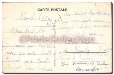 Cambo-les-Bains (B.P.) — Vista da Nive — M. D. — Verso