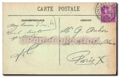 Béhobie - Estrada de Biriatou — Foto. Marcel Delboy, Bordcaux — Verso