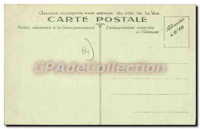 BAYONNE (B.P.) — O Castelo Velho — Fototipia Marcel Delboy, Bordeaux — Verso