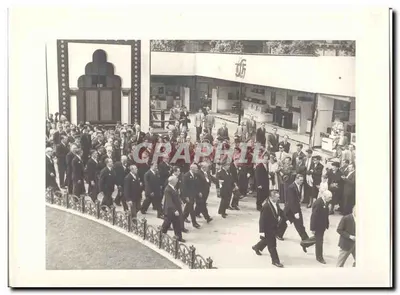 Offizielle Fotografie des offiziellen Besuchs des Präsidenten der Republik in Bordeaux am 13. Juni 1948 Präsidentengruppe Messe