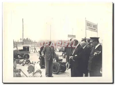 FOTO Viagem oficial do Sr. o Presidente da República Dijon Macon 15 e 16 de maio de 1948 Auriol Usinas Tanyez Guingamp