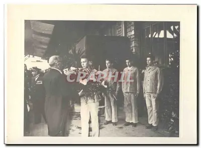 FOTO Viagem oficial do Sr. o Presidente da República Dijon Macon 15 e 16 de maio de 1948 Auriol a Dijon Cheminots