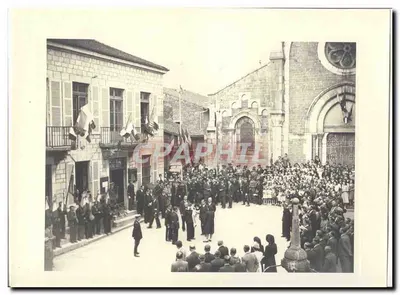 FOTO Viagem oficial do Sr. o Presidente da República Dijon Macon 15 e 16 de maio de 1948 Auriol a Cuiseaux Hotel de ville
