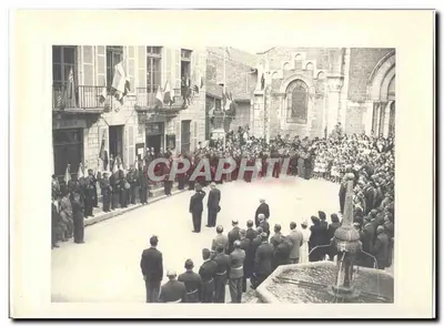 FOTO Viagem oficial do Sr. o Presidente da República Dijon Macon 15 e 16 de maio de 1948 Auriol a Cuiseaux Hotel de ville