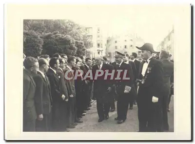 FOTO Viagem oficial do Sr. o Presidente da República à Savóia Maio 1947 Auriol a Annecy Morts