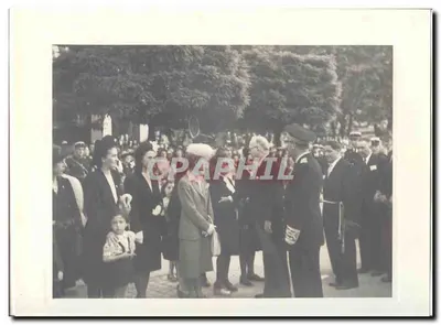 FOTO Viagem oficial do Sr. o Presidente da República à Savóia Maio 1947 Auriol a Annecy Morts