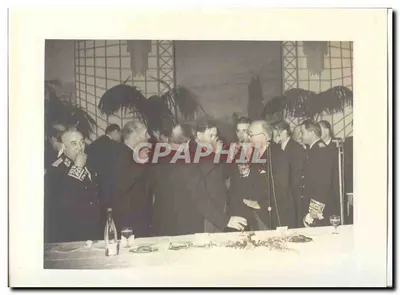 FOTO Viagem oficial do Sr. o Presidente da República à Savoia Maio 1947 Auriol a Évian Vin d'honneur