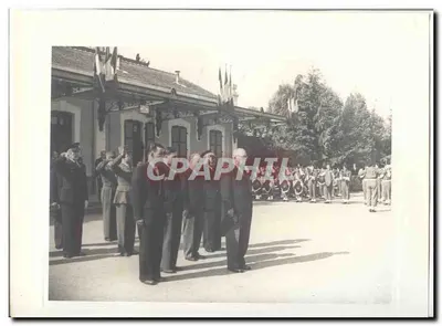 FOTO Viagem oficial do Sr. o Presidente da República à Savóia Maio 1947 Auriol a Évian Gare