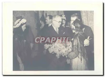 FOTO Viagem oficial do Sr. o Presidente da República à Savóia Maio 1947 Auriol a Évian Gare