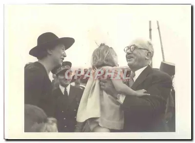 FOTO Viagem oficial do Sr. o Presidente da República à Savóia Maio 1947 Auriol a Carrefour d'Eloise