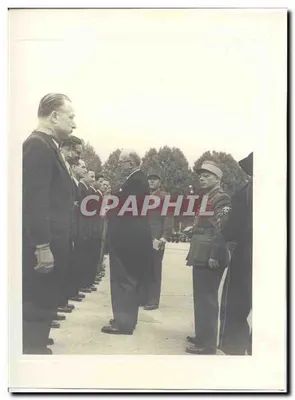 PHOTO Offizielle Reise von Herrn dem Präsidenten der Republik nach Savoie Mai 1947 Auriol nach Annecy Menthon