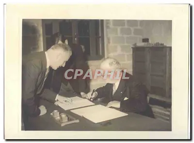 FOTO Viagem oficial do Sr. o Presidente da República à Savóia Maio 1947 Auriol a Thones