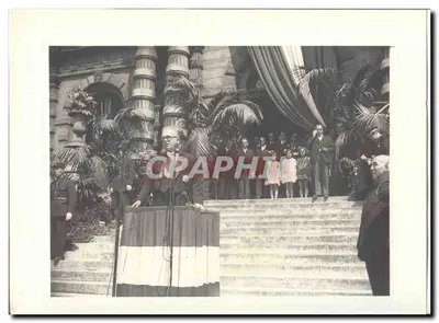 FOTO Offizielle Reise von Herrn dem Präsidenten der Republik Amiens Abbeville 8. Mai 1948 Auriol nach Amiens Rathaus